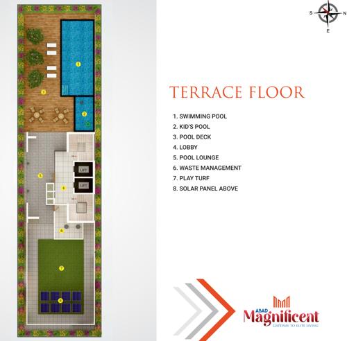 Magnificent Cluster Plan from 1st to 18th Floor magnificent Magnificent Cluster Plan from 1st to 18th Floor