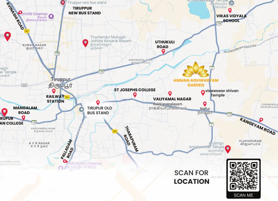  amman aishwaryam garden Location Plan
