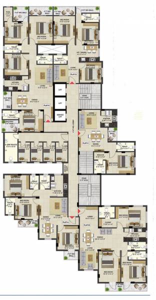  ozone Ozone Cluster Plan from 1st to 8th Floor