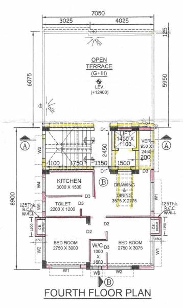  kiran Kiran Cluster Plan for 4th Floor