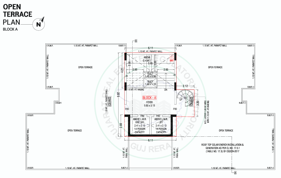  skyelegance A Cluster Plan for terrace Floor