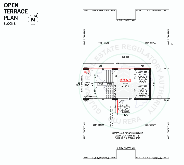  skyelegance B Cluster Plan for terrace Floor