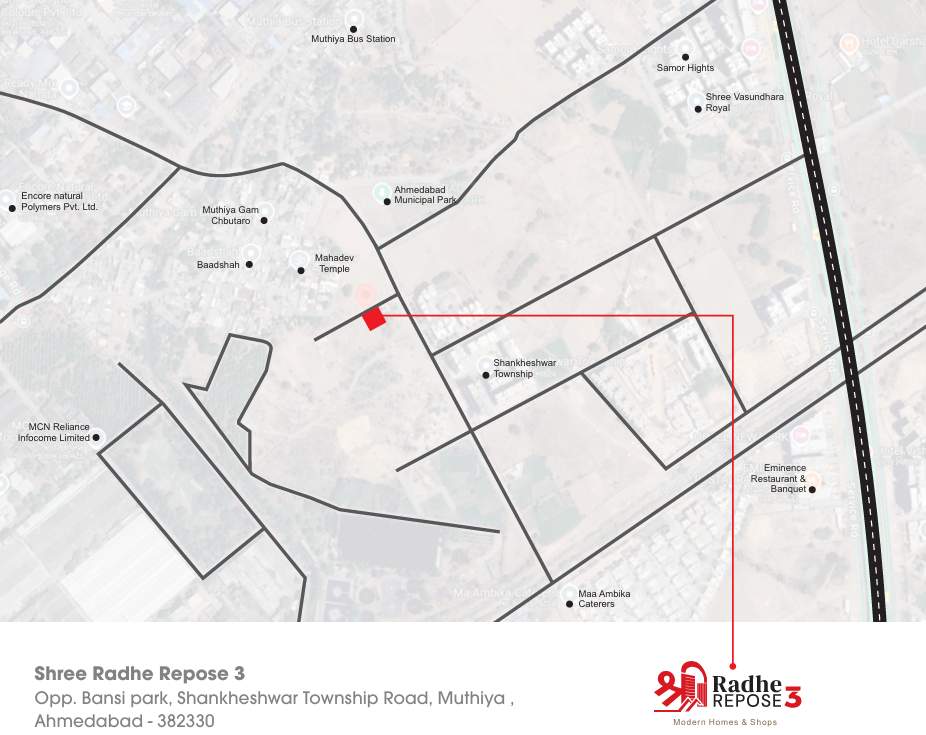  shree radhe repose 3 Location Plan