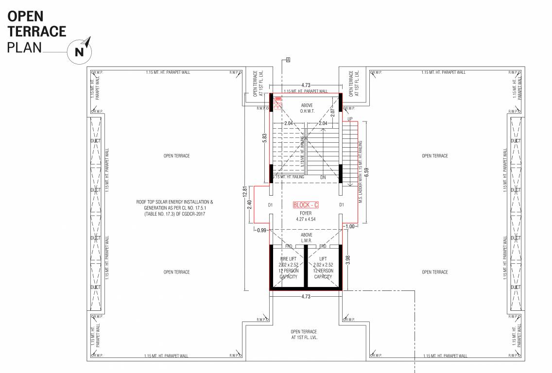  umasut skyarise Block C Cluster Plan for Terrace Floor