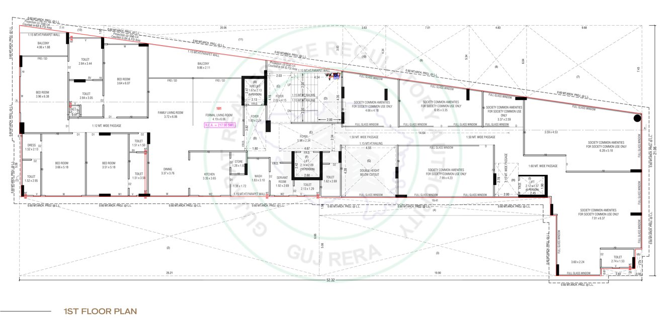  panorama heights Panorama Heights Cluster Plan for 1st Floor