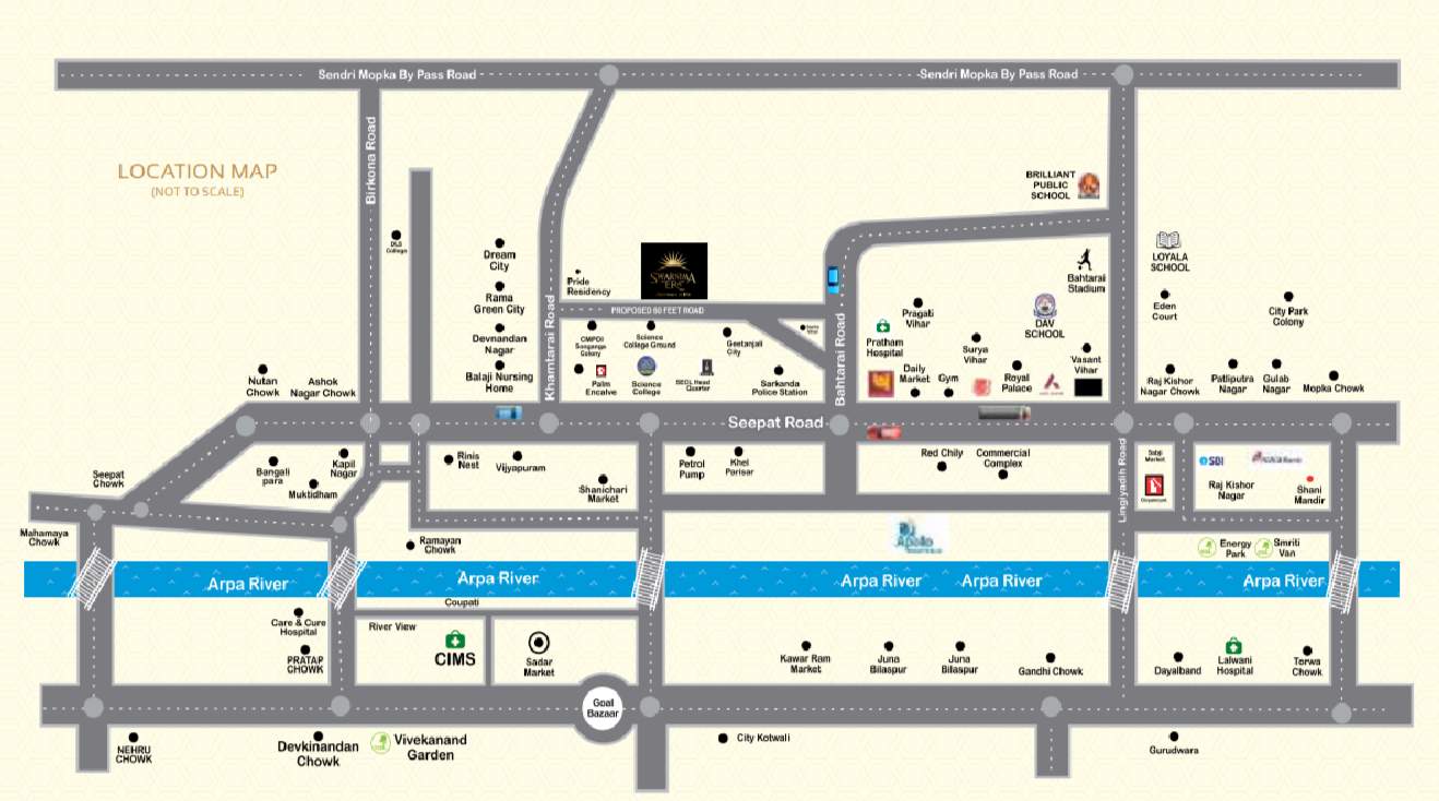 swarnima era phase iii extension Location Plan