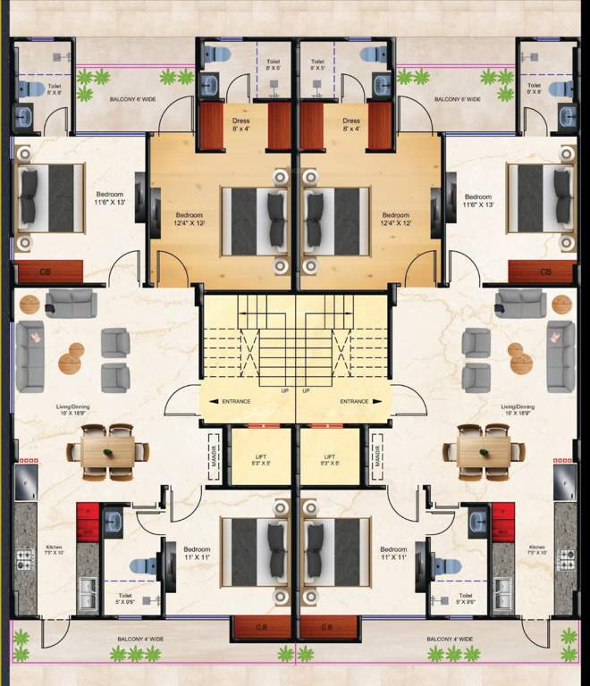  cbs exclusive floors CBS Exclusive Floors Cluster Plan from 1st to 4th Floor