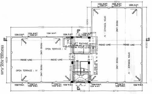  satyam-apartment Satyam Apartment Cluster Plan for Terrace Floor