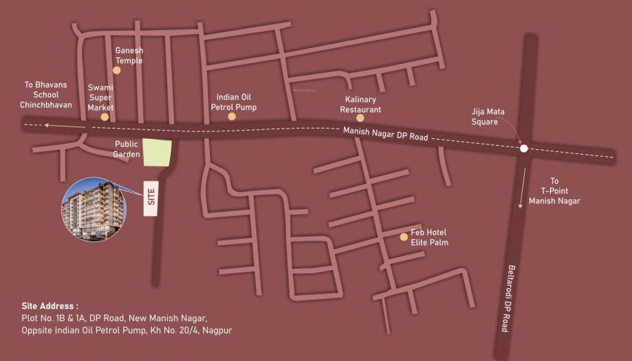  kaavya heights Location Plan