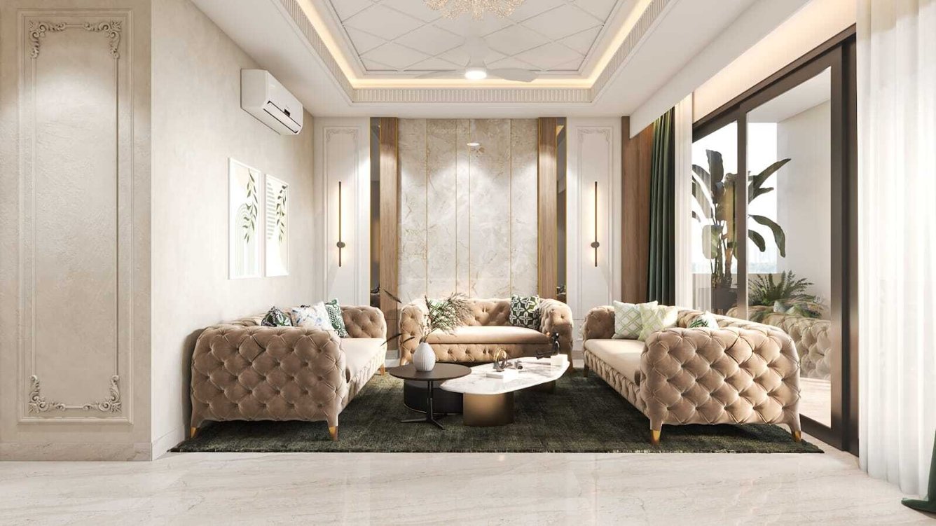  luxury floor 63a Living Area