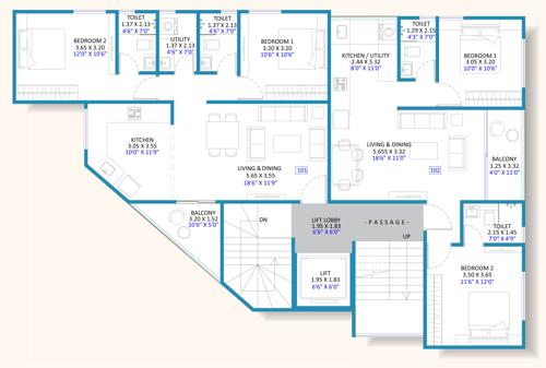  pratibha-sadan Pratibha Sadan Cluster Plan for 1st Floor