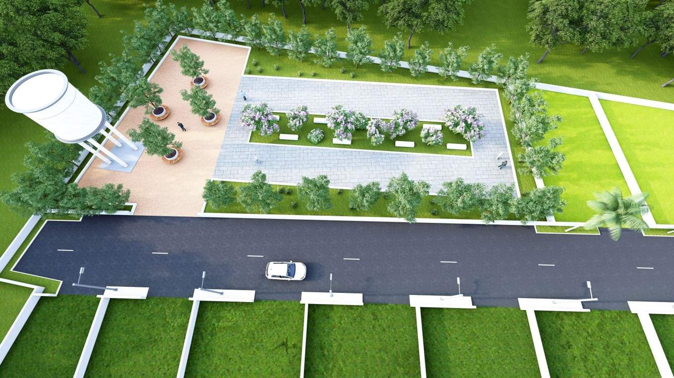  grand town Landscape Garden and Tree Planting