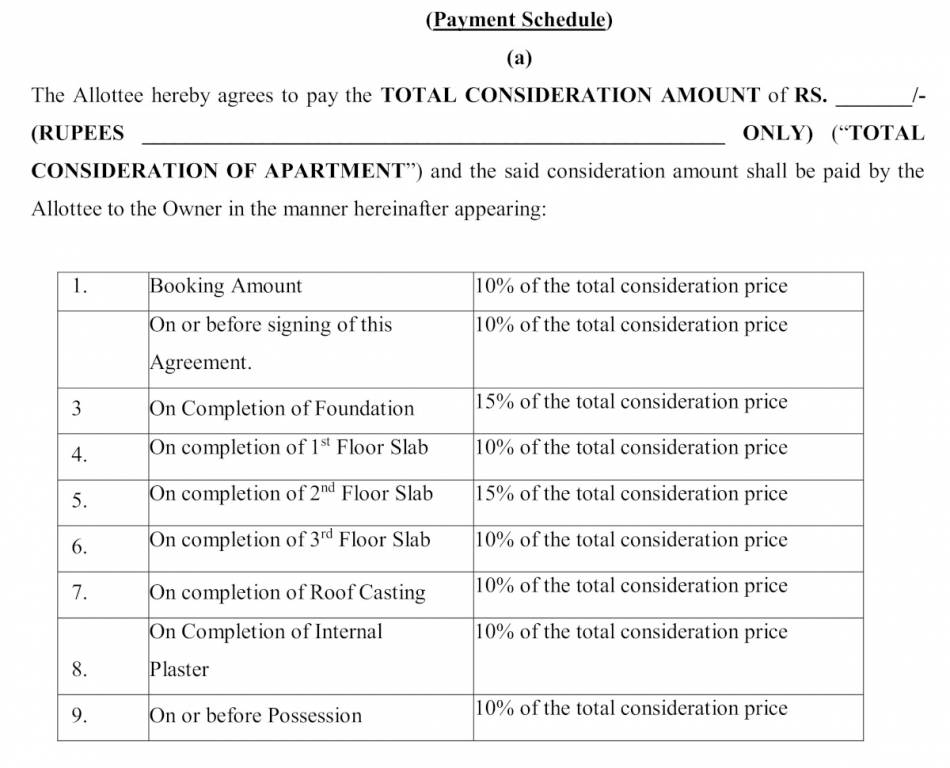 eden-solitaire Construction Linked Payment (CLP) Payment Plan