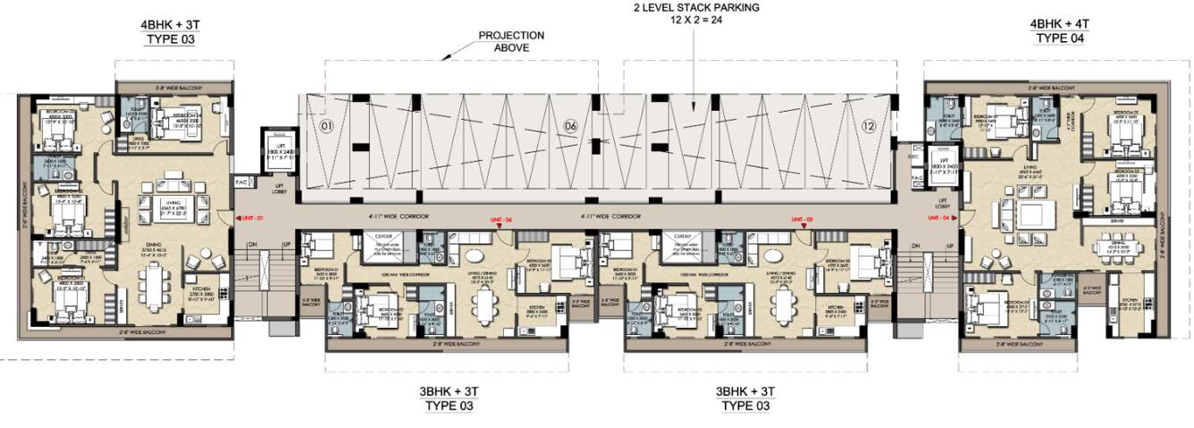  elite Elite Cluster Plan for 1st Floor
