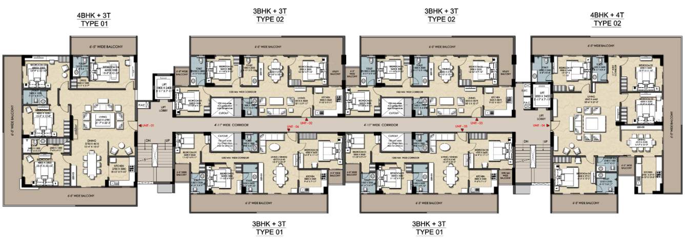  elite Elite Cluster Plan from 2nd to 7th Floor