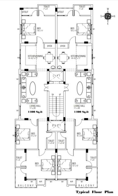  vgp selva nagar VGP Selva Nagar Cluster Plan from 1st to 3rd Floor