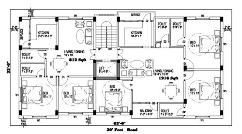  udhayam-nagar-extension Akshayam Udhayam Nagar Extension Cluster Plan for Typical Floor