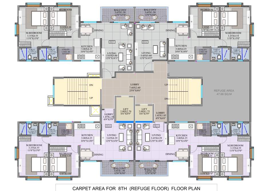  blossom park building a Blossom Park Building A Cluster Plan for 8th Floor