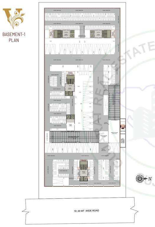  victoria elegance Tower A,B,C,D,E Cluster Plan For Basement