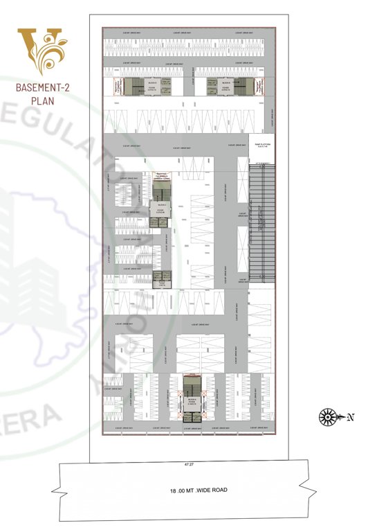  victoria elegance Tower A,B,C,D,E Cluster Plan For Basement
