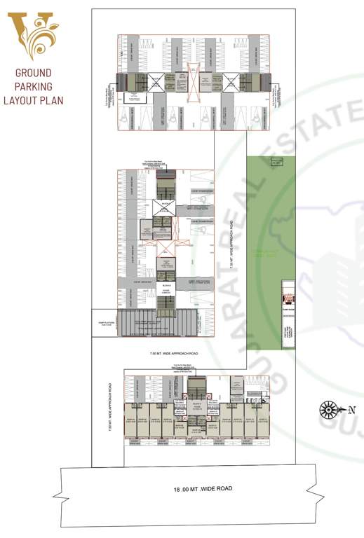  victoria elegance Tower A,B,C,D,E Cluster Plan for ground Floor