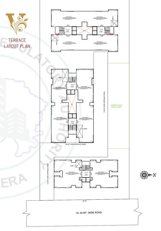  victoria elegance Tower A,B,C,D,E Cluster Plan For Terrace