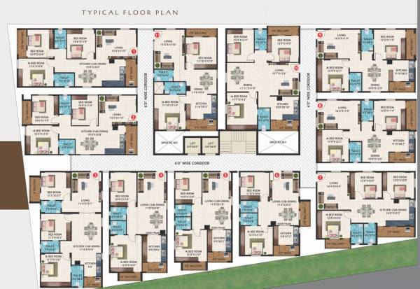  enclave Enclave Typical floor Cluster Plan