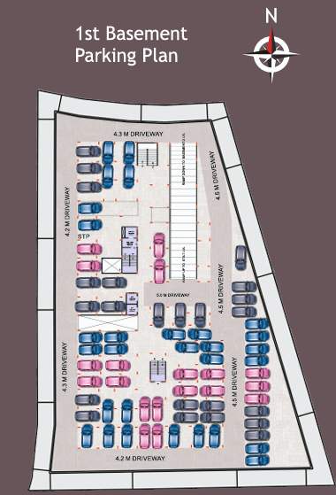  akshaya residency Akshaya Residency Cluster Plan for Basment Parking