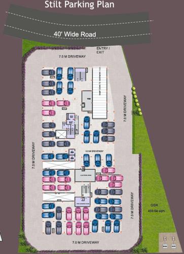  akshaya-residency Akshaya Residency Cluster Plan for ground Floor Parking