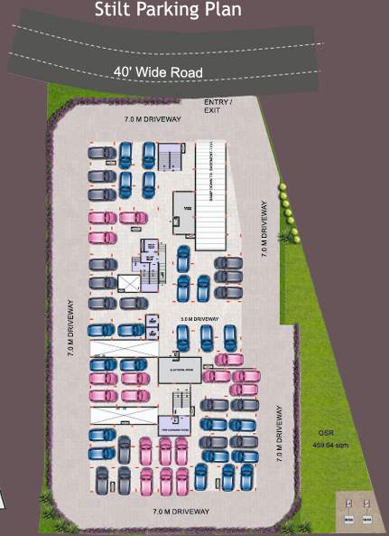  akshaya residency Akshaya Residency Cluster Plan for ground Floor Parking