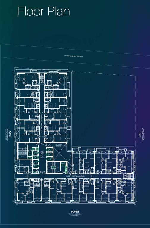  prana Prana Tower A Cluster Plan from 1st to 23th Floor
