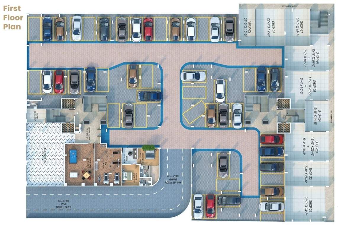 raj palace xv Raj Palace XV Cluster Plan 1st Floor