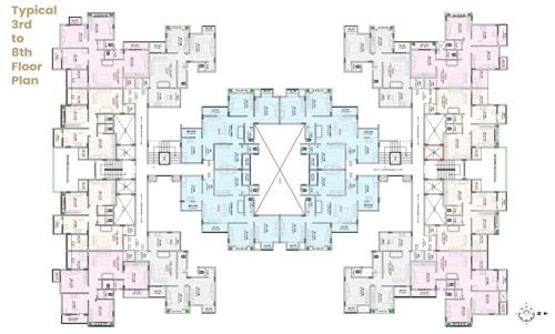  raj-palace-xv Raj Palace XV Cluster Plan from 3rd to 8th Floor