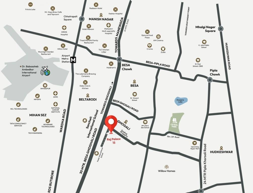 raj palace xv Location Plan