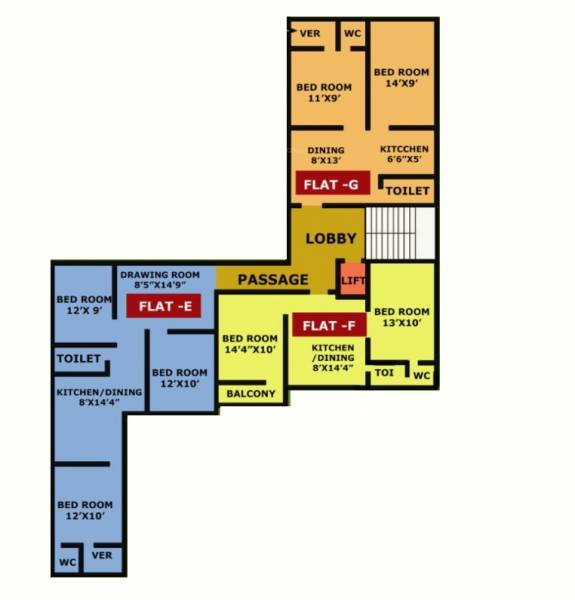  shib-vishnu-apartment Block 2 Cluster Plan