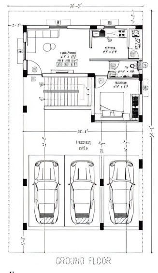  krishna flats Cluster Plan for ground Floor