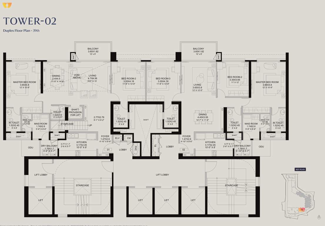  the westpark phase 1 The Westpark Phase 1 Tower 2 Cluster Plan for 39th Floor