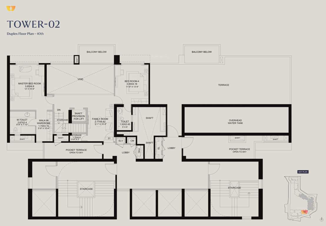  the westpark phase 1 The Westpark Phase 1 Tower 2 Cluster Plan for 40th Floor