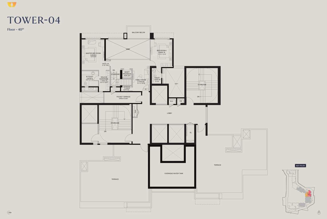  the westpark phase 1 The Westpark Phase 1 Tower 4 Cluster Plan for 40th Floor