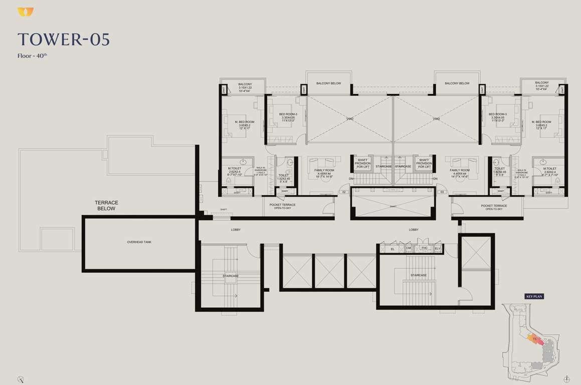  the westpark phase 1 The Westpark Phase 1 Tower 5 Cluster Plan for 40th Floor