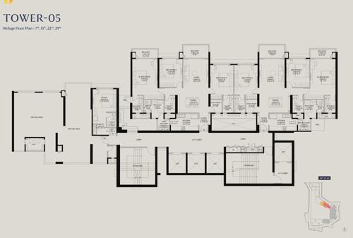  the-westpark-phase-1 The Westpark Phase 1 Tower 5 Cluster Plan from 7th to 29th Floor