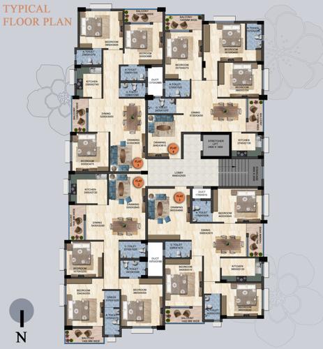  sai-rekha-enclave Sai Rekha Enclave Cluster Plan from 1st to 5th Floor