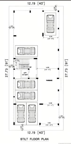  jslr homes JSLR Homes Cluster Plan for ground Floor