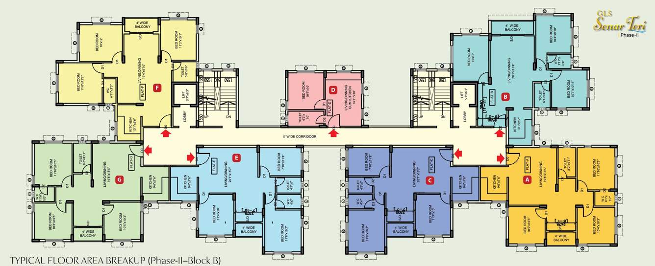  sonar tori phase ii Sonar Tori Phase II Cluster Plan from 1st to 4th Floor