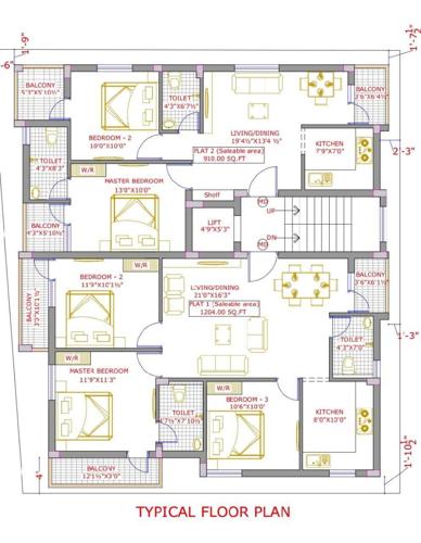  balaraman-enclave Balaraman Enclave Cluster Plan from ground to 2nd Floor