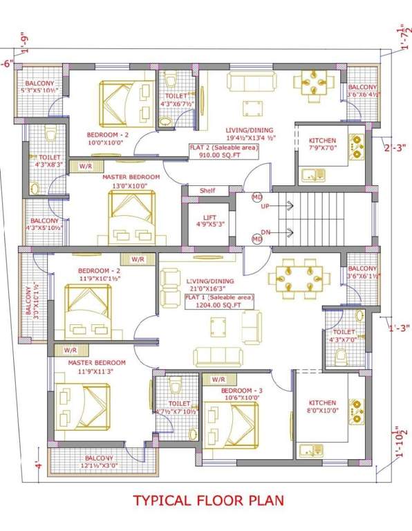  balaraman enclave Balaraman Enclave Cluster Plan from ground to 2nd Floor