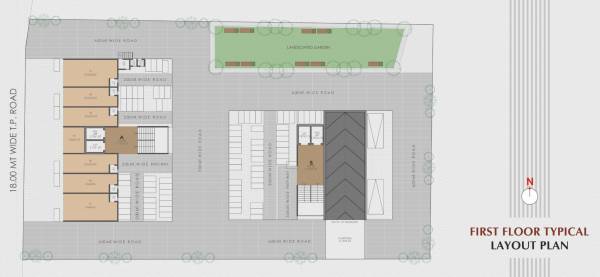  gold Block A B Cluster Plan for 1st Floor