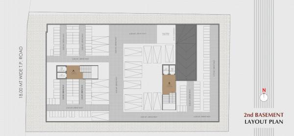  gold Block A B Cluster Plan for basement 2 Floor