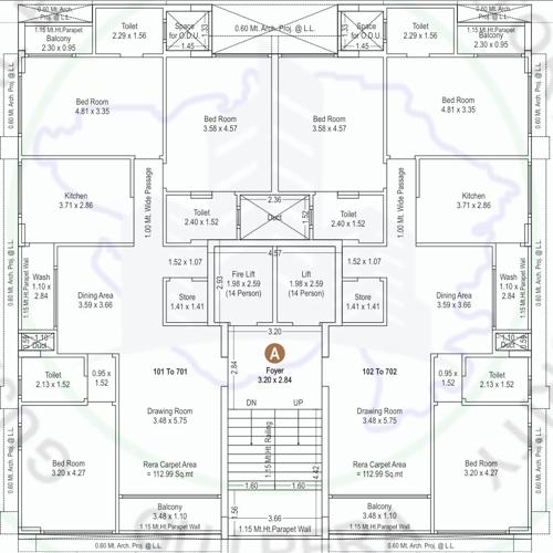  sakina-elegance Sakina Elegance Cluster Plan from 1st to 7th Floor