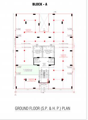  84 BLOCK A Cluster Plan for ground Floor